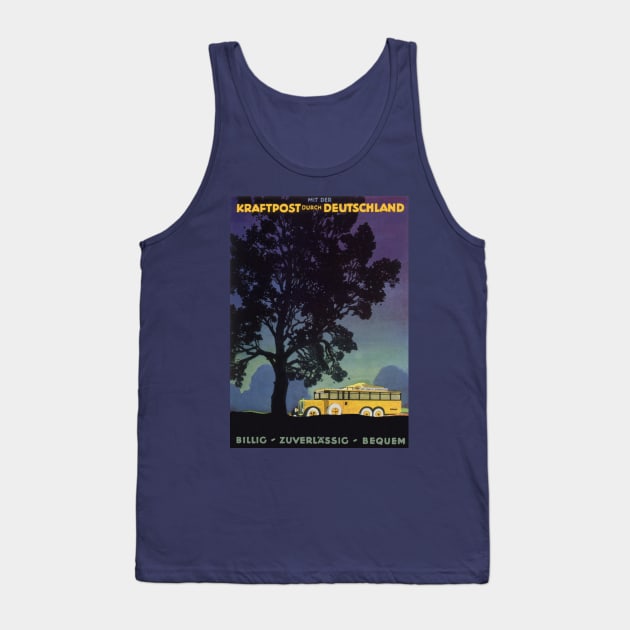 Vintage Travel Poster, Germany Tank Top by MasterpieceCafe